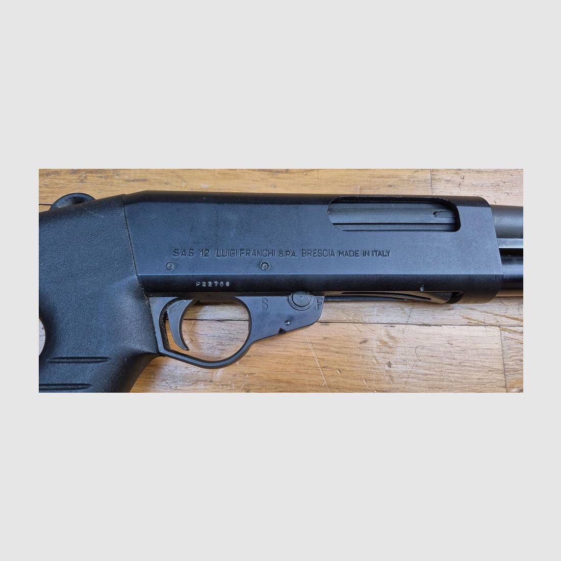Bellissimo Fucile a Pompa Franchi – Mod. SAS 12 – Calibro 12/76 – Canne Liscia a Specchio – 8 Colpi (7+1) – Più Raro e Più Robusto del SPAS 12 – Qualità Franchi Ovunque – TBE+, immagine 4 di 22