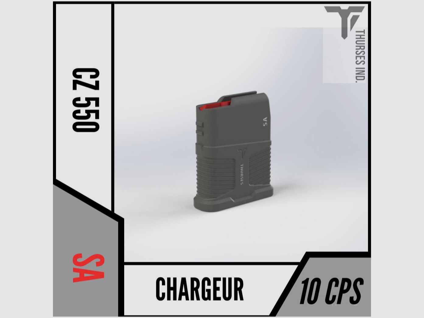 TI Magazin Kompatibel CZ 550 SA .308win, 6,5 creed 10 Schuss