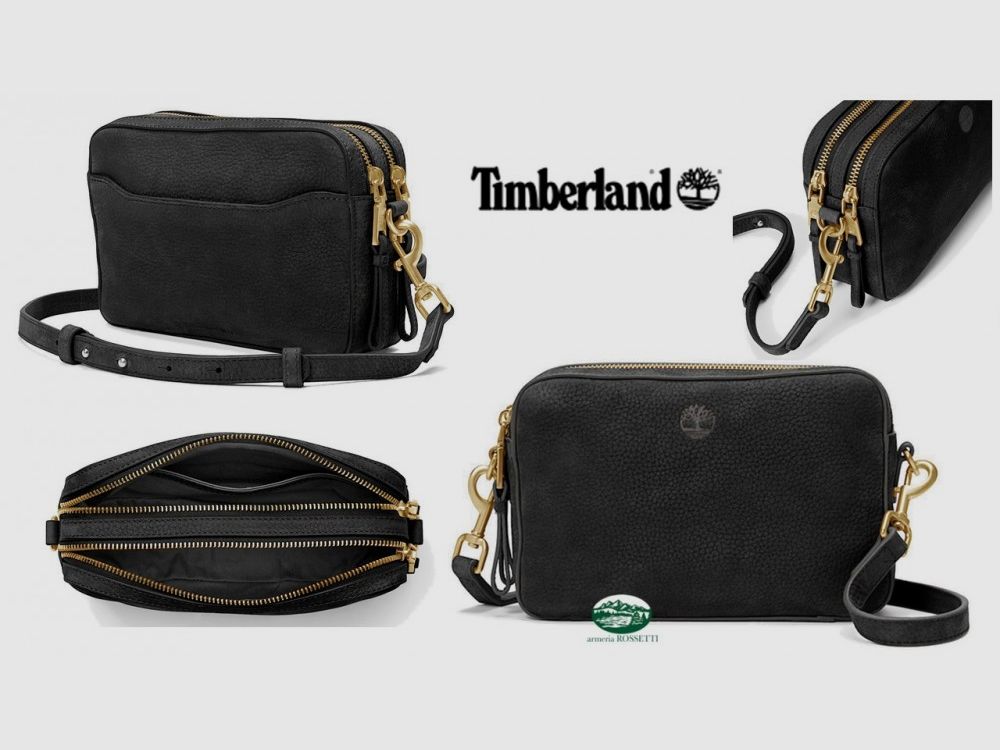 TIMBERLAND Sac à Appareil Photo en Cuir Souple pour Femme en Noir