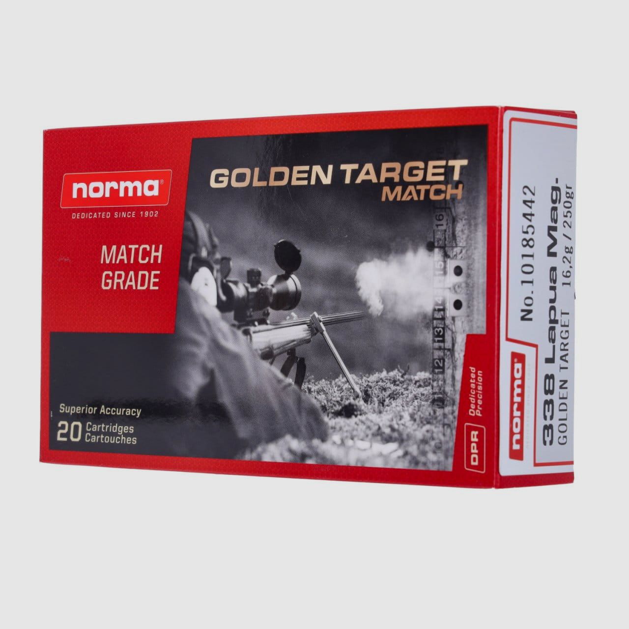 Norma .338 LAPUA MAG GOLDEN TARGET 16,2 g 250 gr - 20 Stk