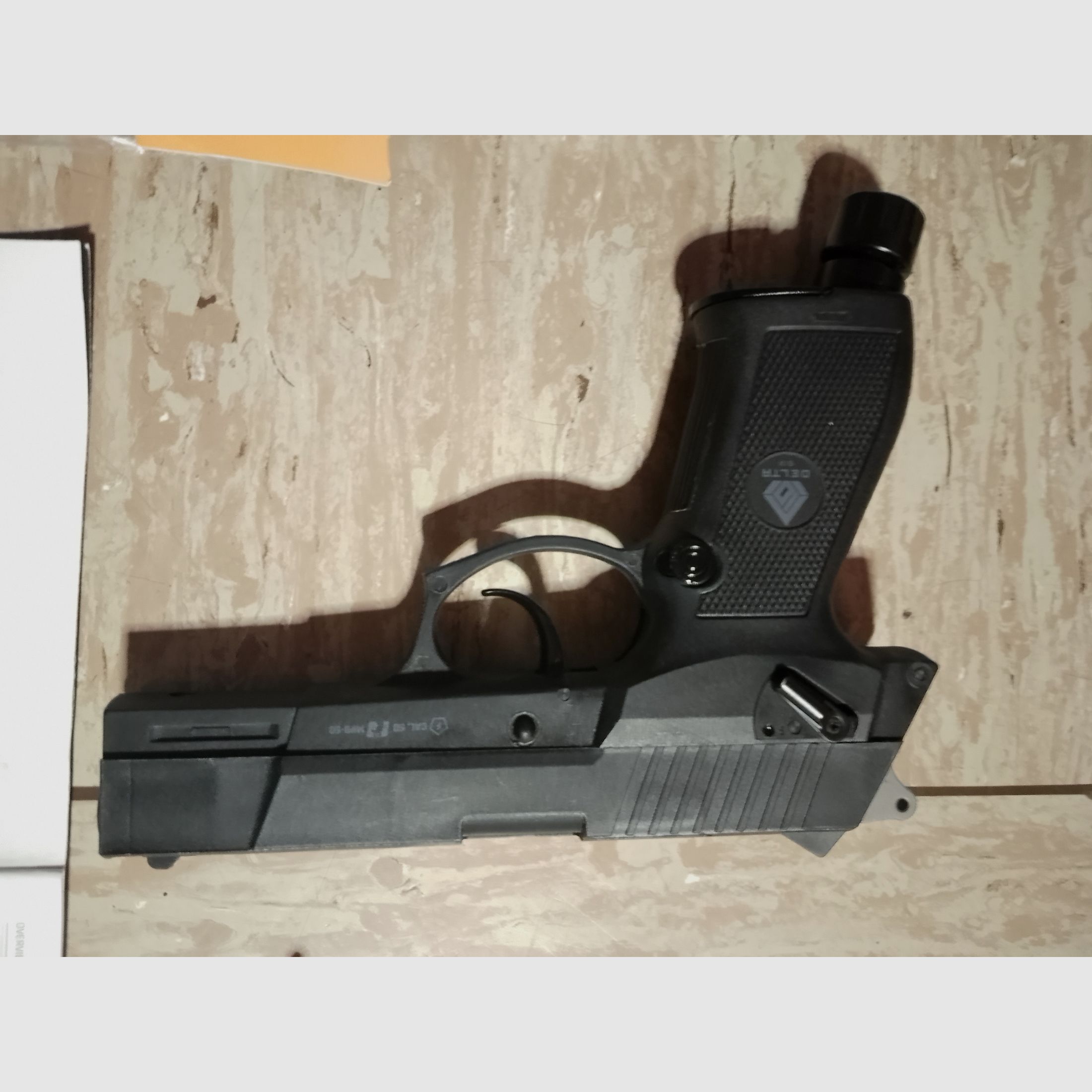 Delta Six MPB-50 CO2 pistol RAM marker cal .50 paintball gun with accessories rubber balls steel core balls 2nd magazine new!