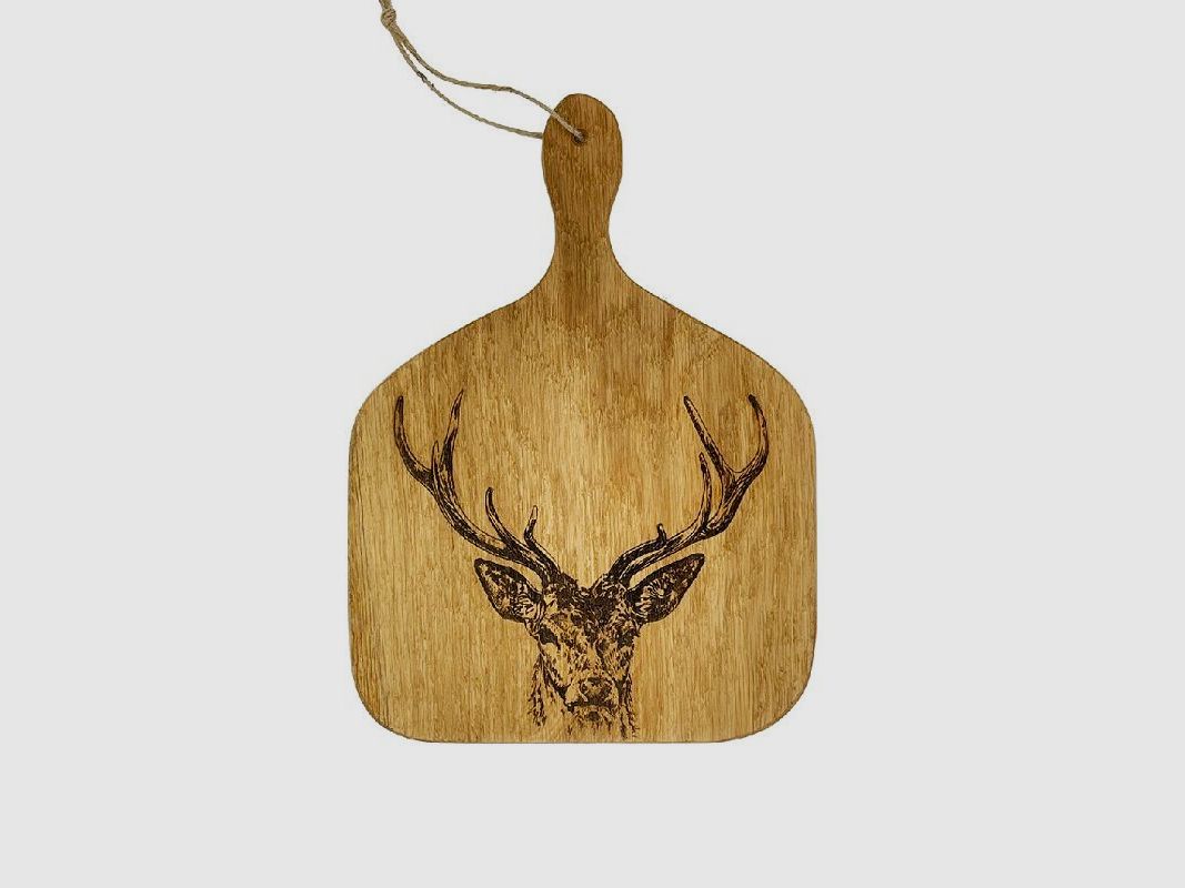 Eichenholz Servier- und Schneidebrett "Stag Prince“, Bild 2 von 6