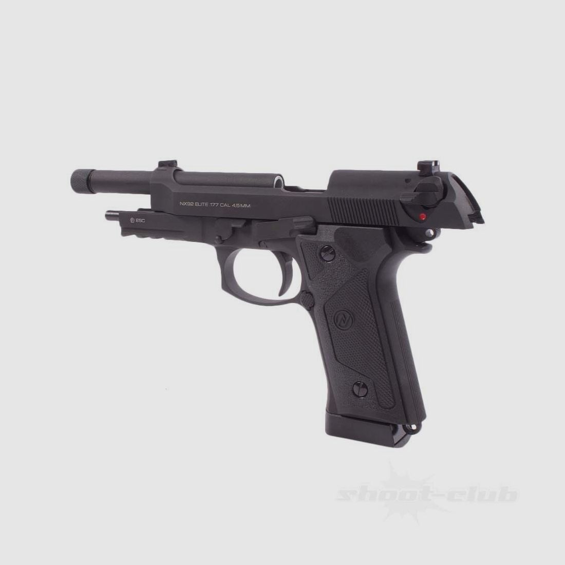 NXG NX92 Elite Tactical Blow Back 4,5mm BB Schwarz M14x1 li