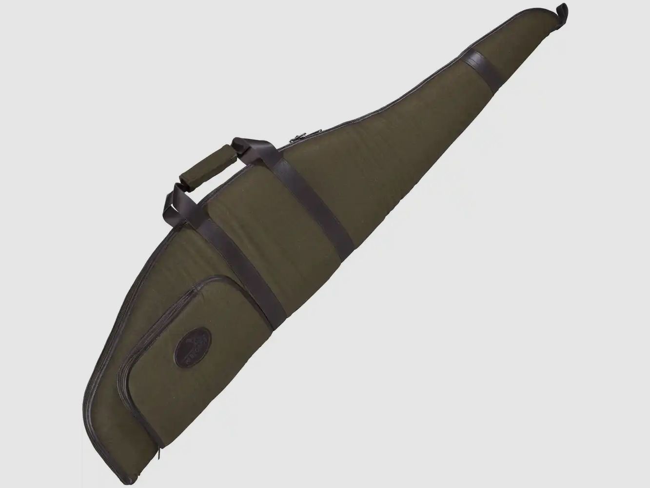 Long gun case Luxury Loden/leather