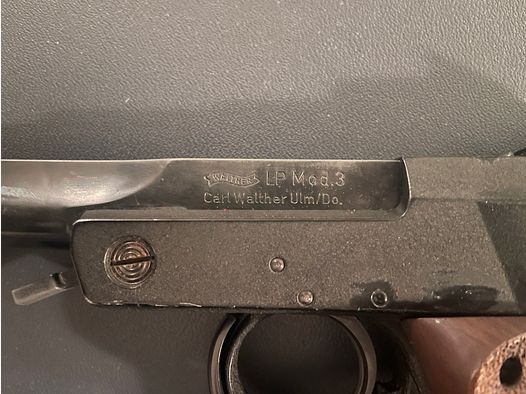 Pistola ad aria compressa Carl Walther LP Mod.3