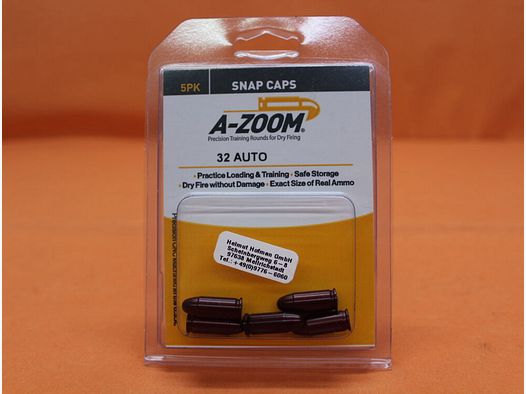 A-Zoom A-Zoom training / dummy cartridge aluminum 7.65mm Browning / .32 Auto set with 5 pieces (15153)