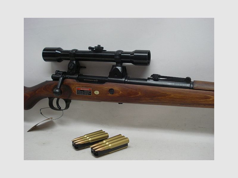 K98 incl. ZF + montage - Kal.6mmBB's, echt hout