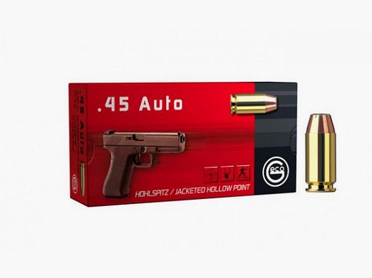 GECO HOHLSPITZ .45 AUTO / ACP - 230 GRS. - 50 SCHUSS