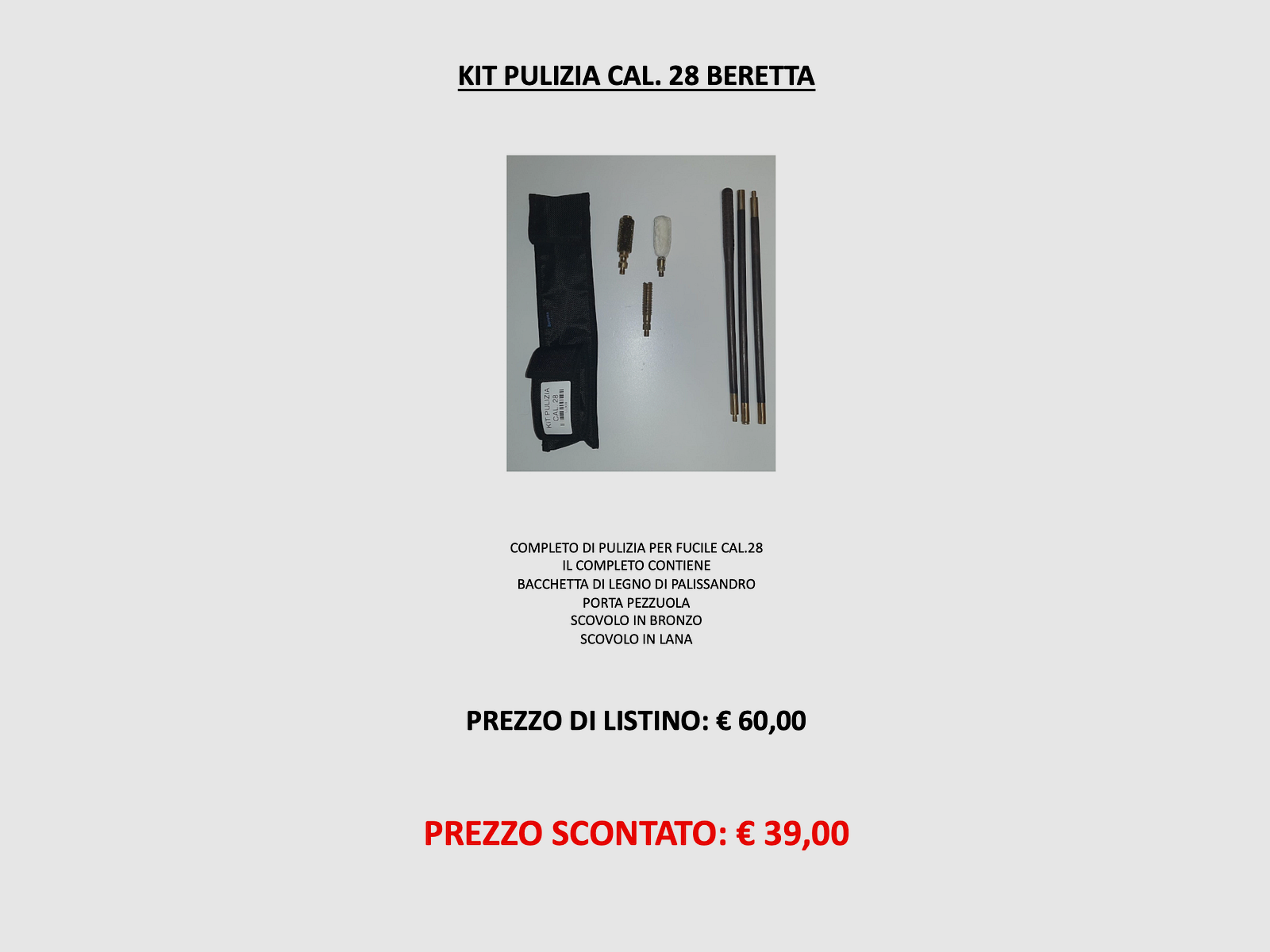 Beretta – Reinigingsset voor Geweer kal.28, afbeelding 4 van 4