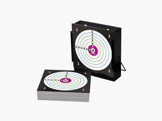 Soporte de objetivo 14x14cm + 100 objetivos