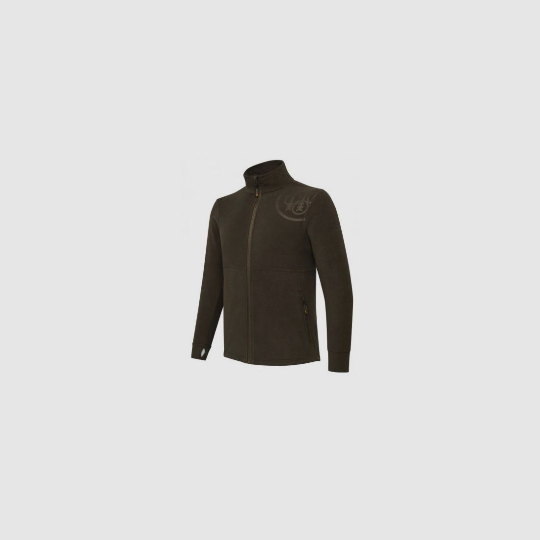 Beretta Fleecejacke braun Modell HP LOGO mit durchgehendem Reißverschluss Art. P3731 T2534 08AA BERETTA, Bild 1 von 6