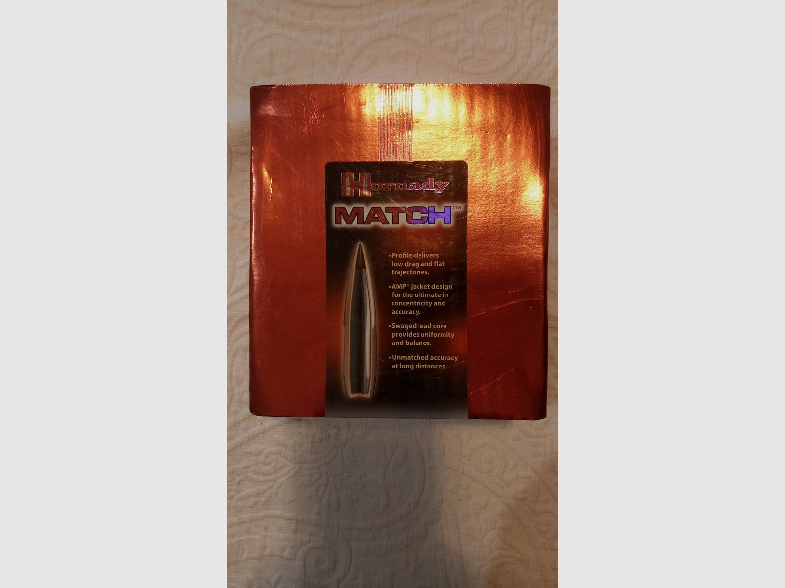 500 Hornady Match HPBT .308 / .30 cal 168 gr bullets NEW in original packaging