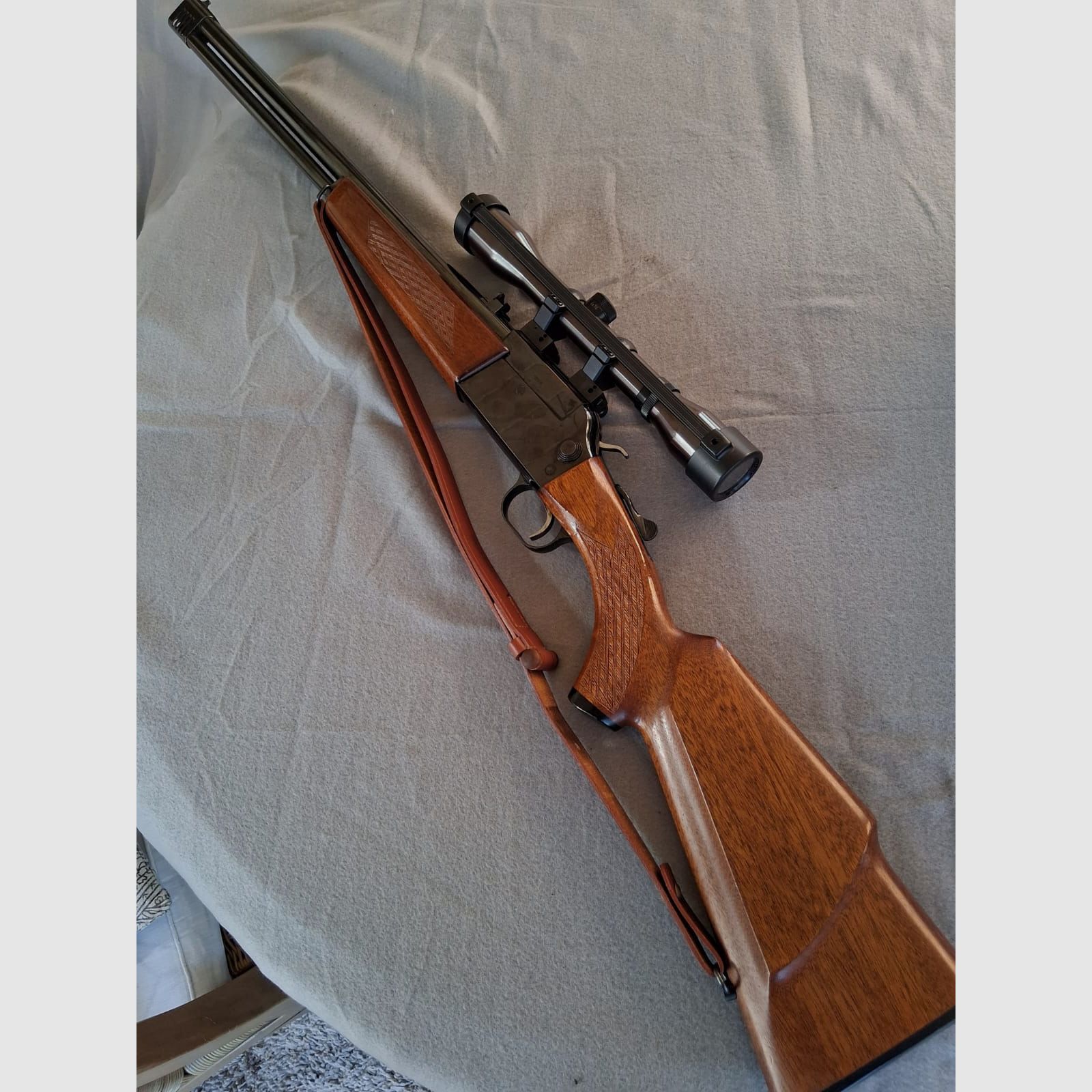 Langwaffe Tikka Bockbüchsflinte 12/70 und 222 Rem. mit Zielfernrohr Sornet 4x
