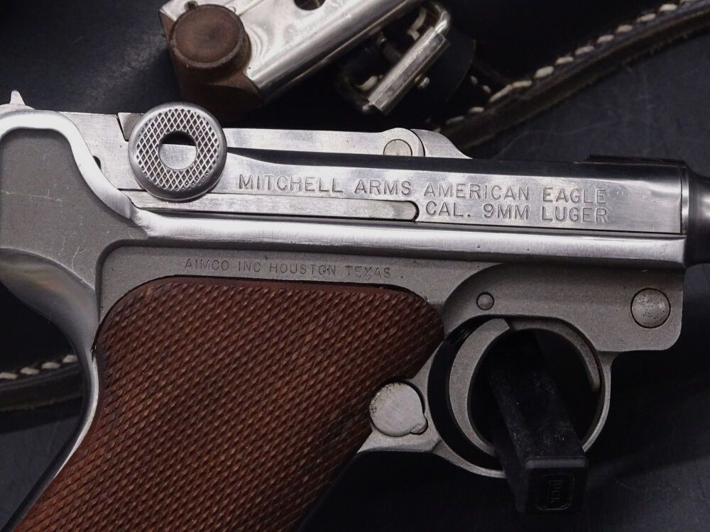 Mitchell Arms American Eagle P 08 Kaliber 9mm Luger Bj 1992 P08 inclusief holster en reservemagazijn