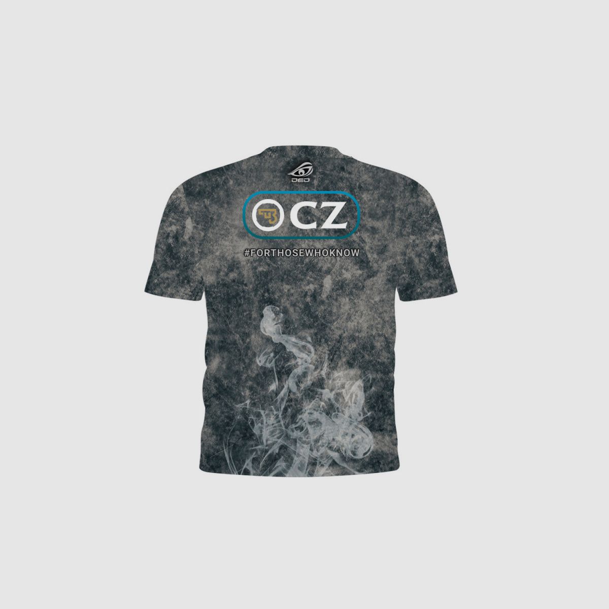 DED CZ Shadow 2 T-Shirt Smoke - Grau, Größe: XXS, Benutzerdefinierter Name: Kein Name, Bekleidungsart: Damen, Bild 2 von 3