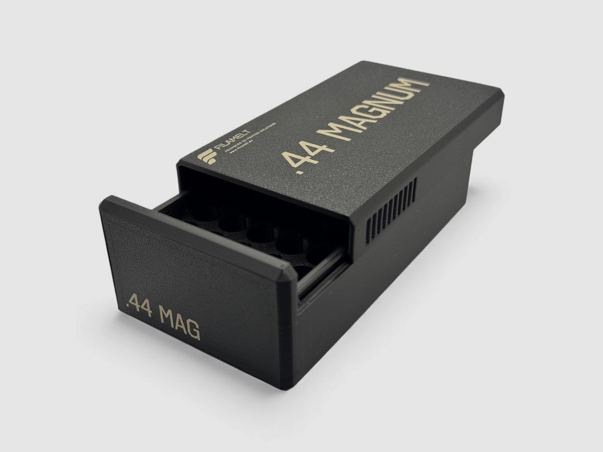 Filamelt Munitionsbox / .44 Magnum / ‘Schiebedeckel’ / Patronenbox, Ammo Box