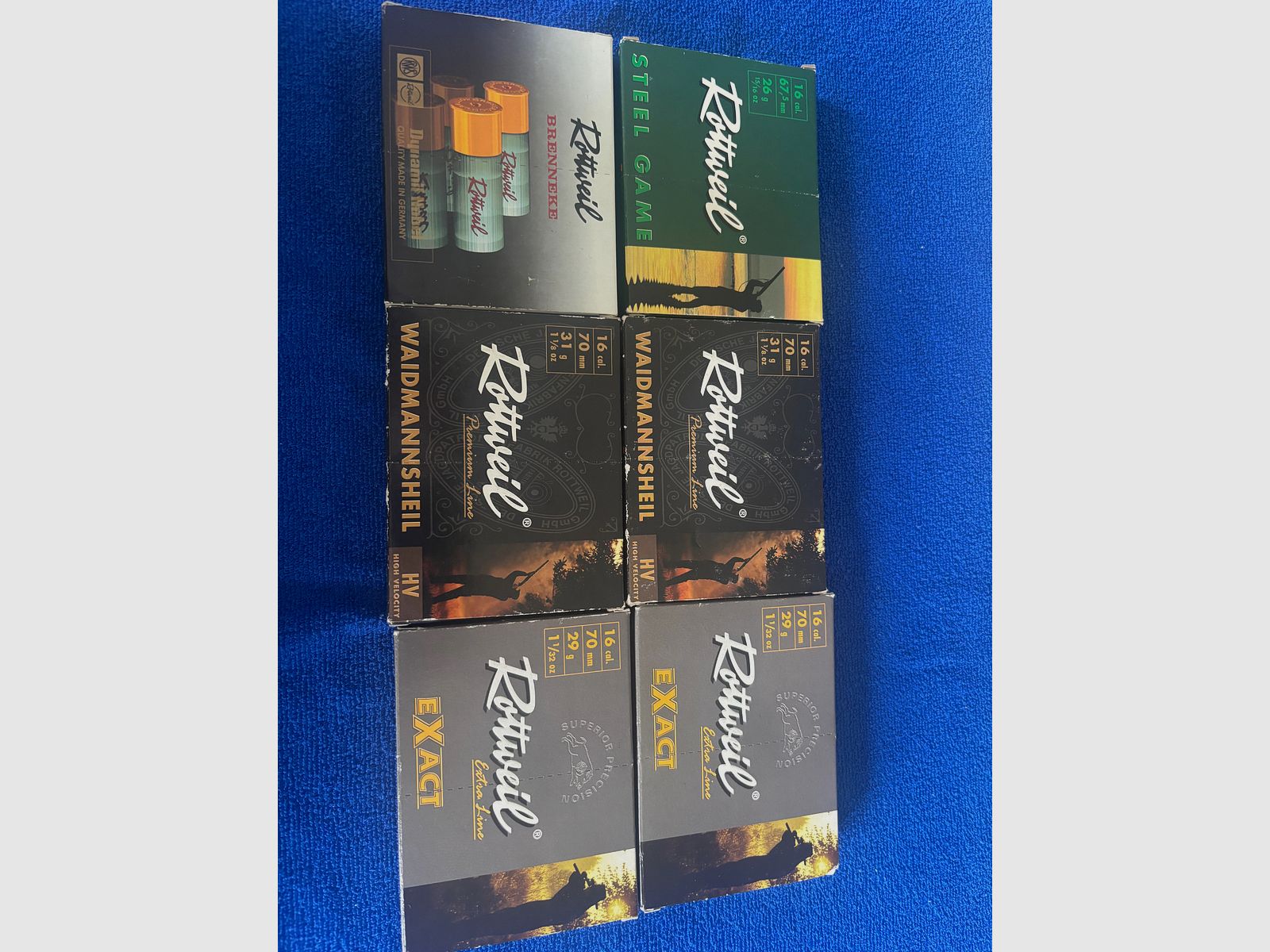 Drillings/ Flintenmunition 16/70