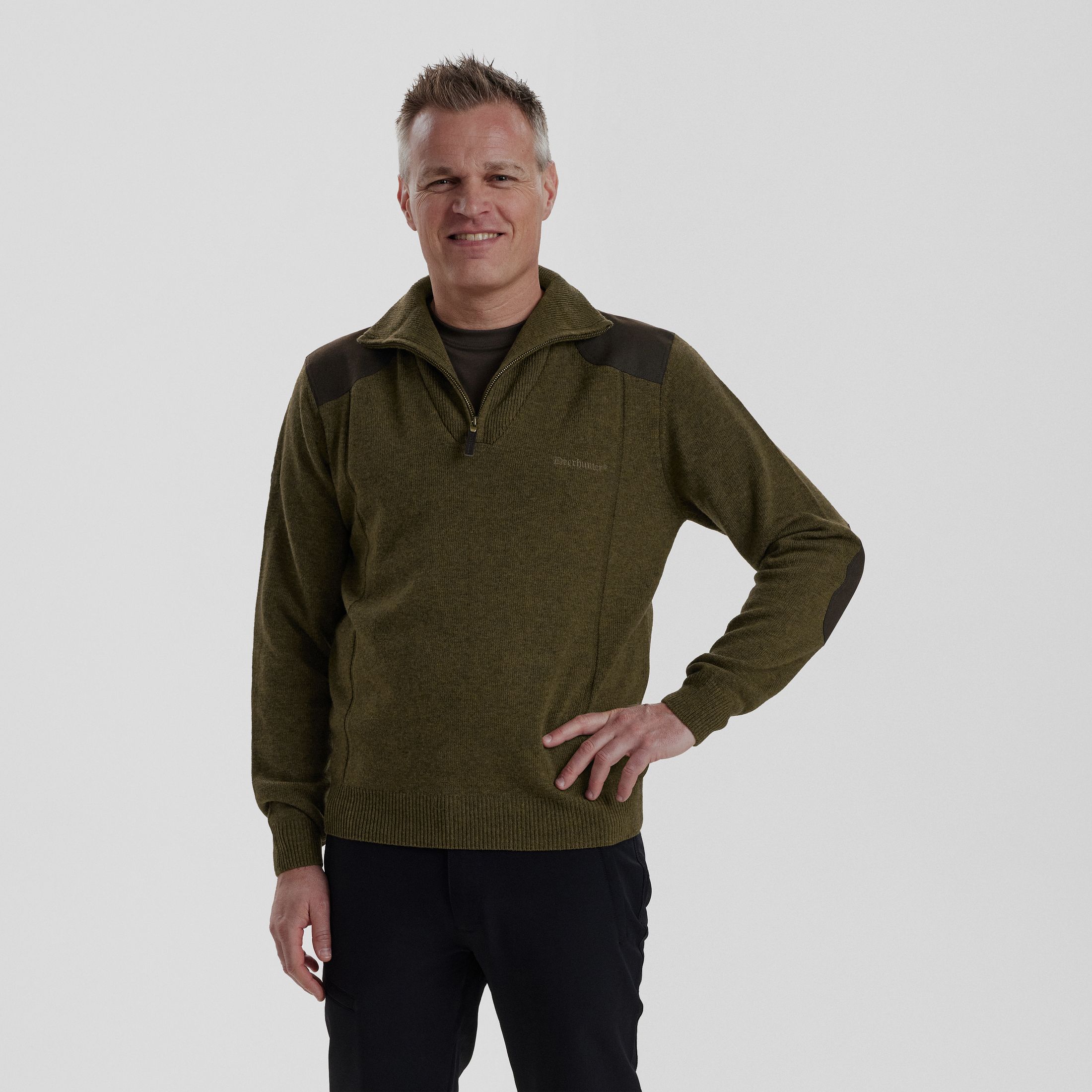 Sheffield Strick mit Reissverschluss - Cypress – Größe: 3XL
