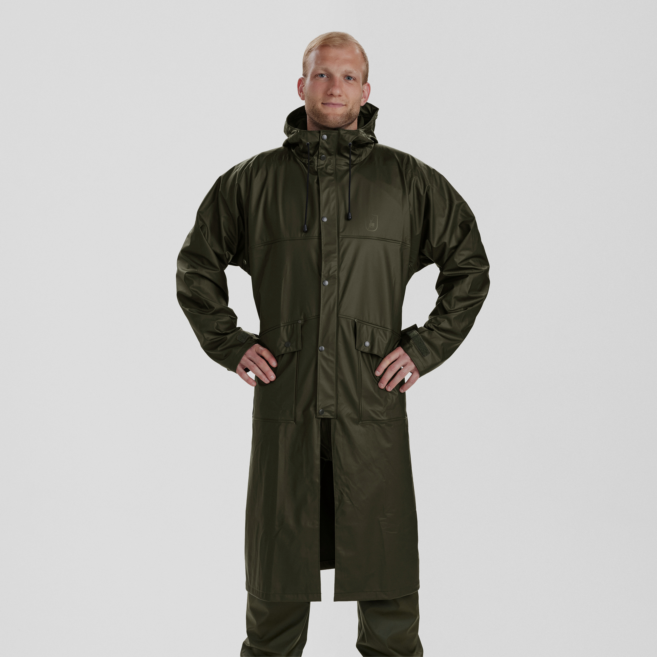 Hurricane Raincoat - Art Green - Size: L