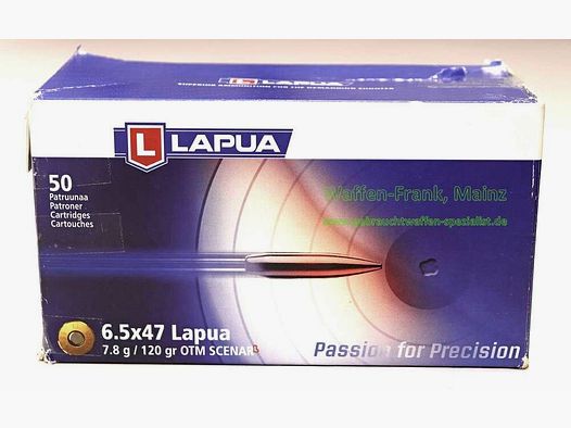 Lapua / Finnland Büchsenpatronen 6,5x47Lapua