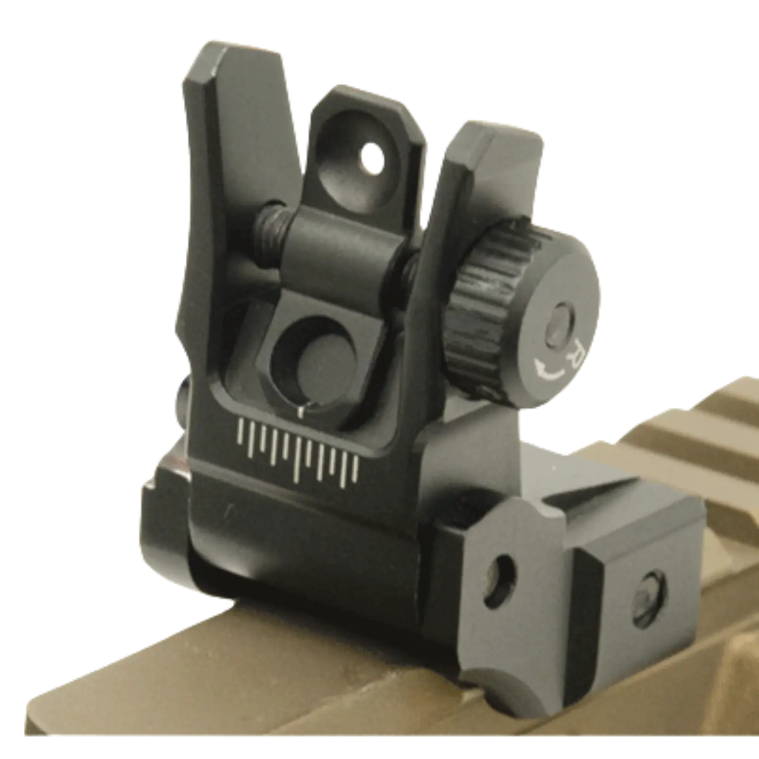 UTG Low Profile Flip-up Achtervisier met Dual Aiming Aperture, afbeelding 2 van 4