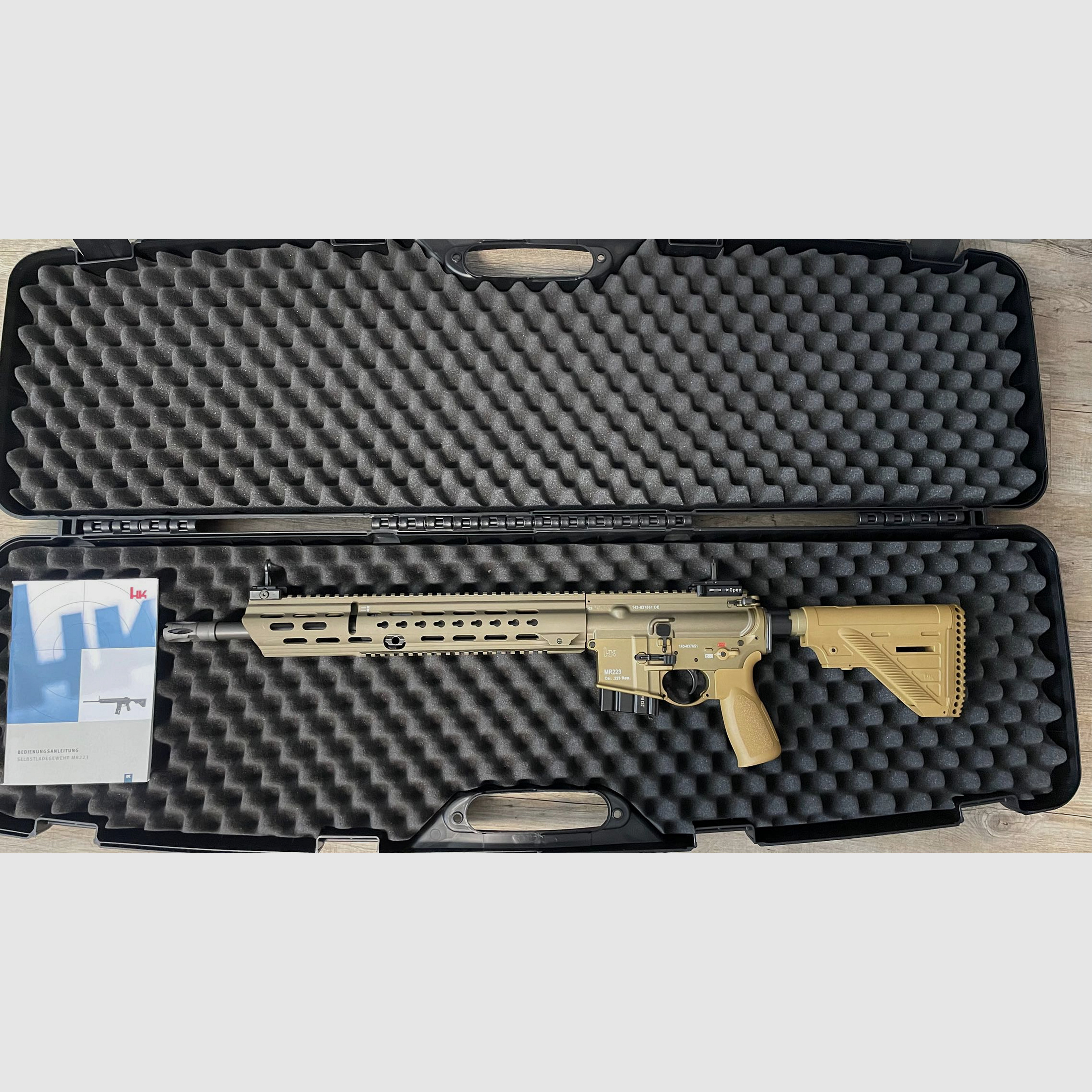 HK MR223 A3 16,5“ sandfarben langer Handschutz .223Rem