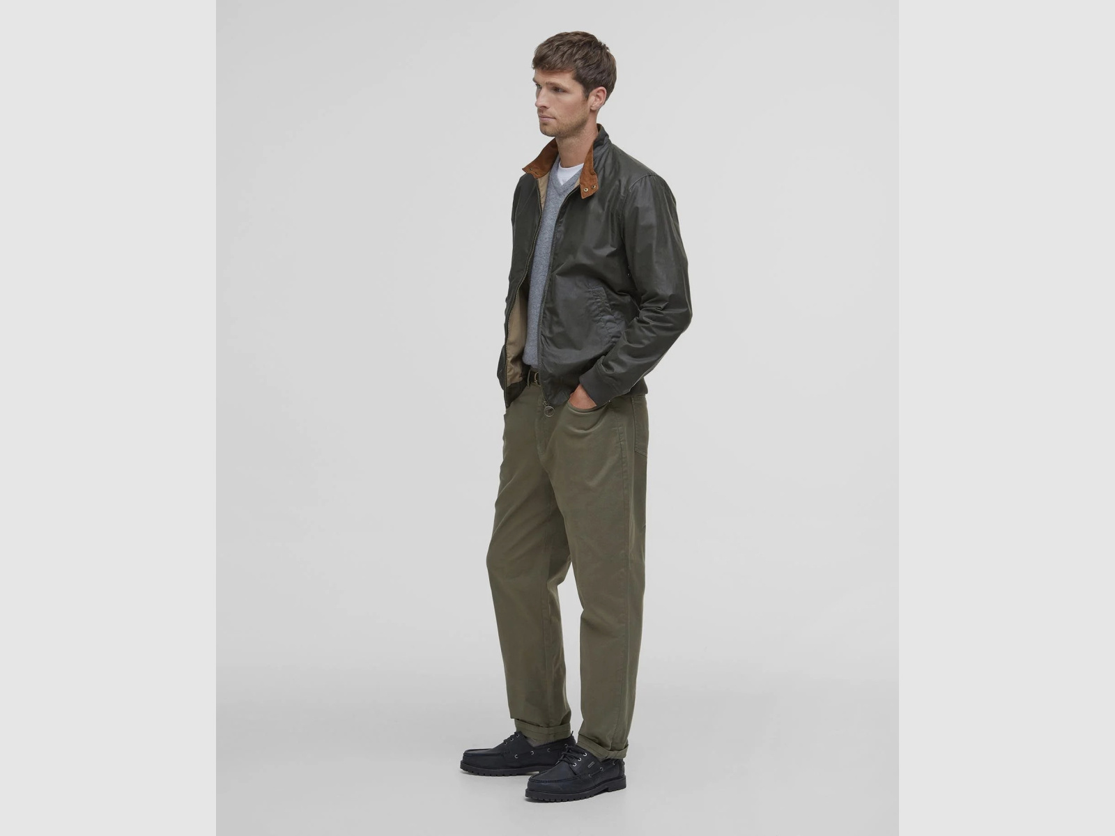 BARBOUR Wachsjacke Royston Lightweight Archive Olive