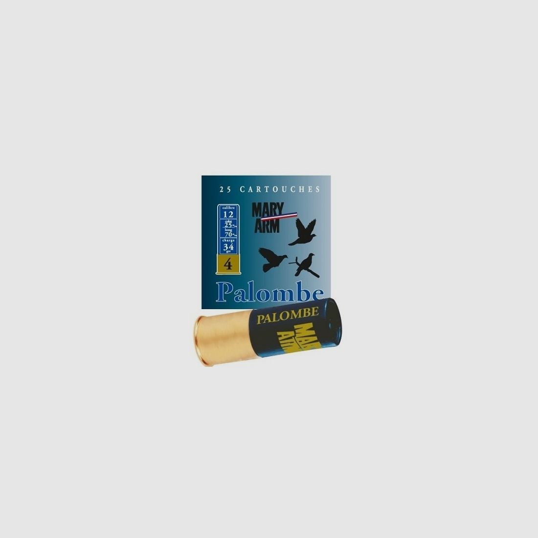 Patronen Mary Arm Palombe Kal. 12/70 34 gr