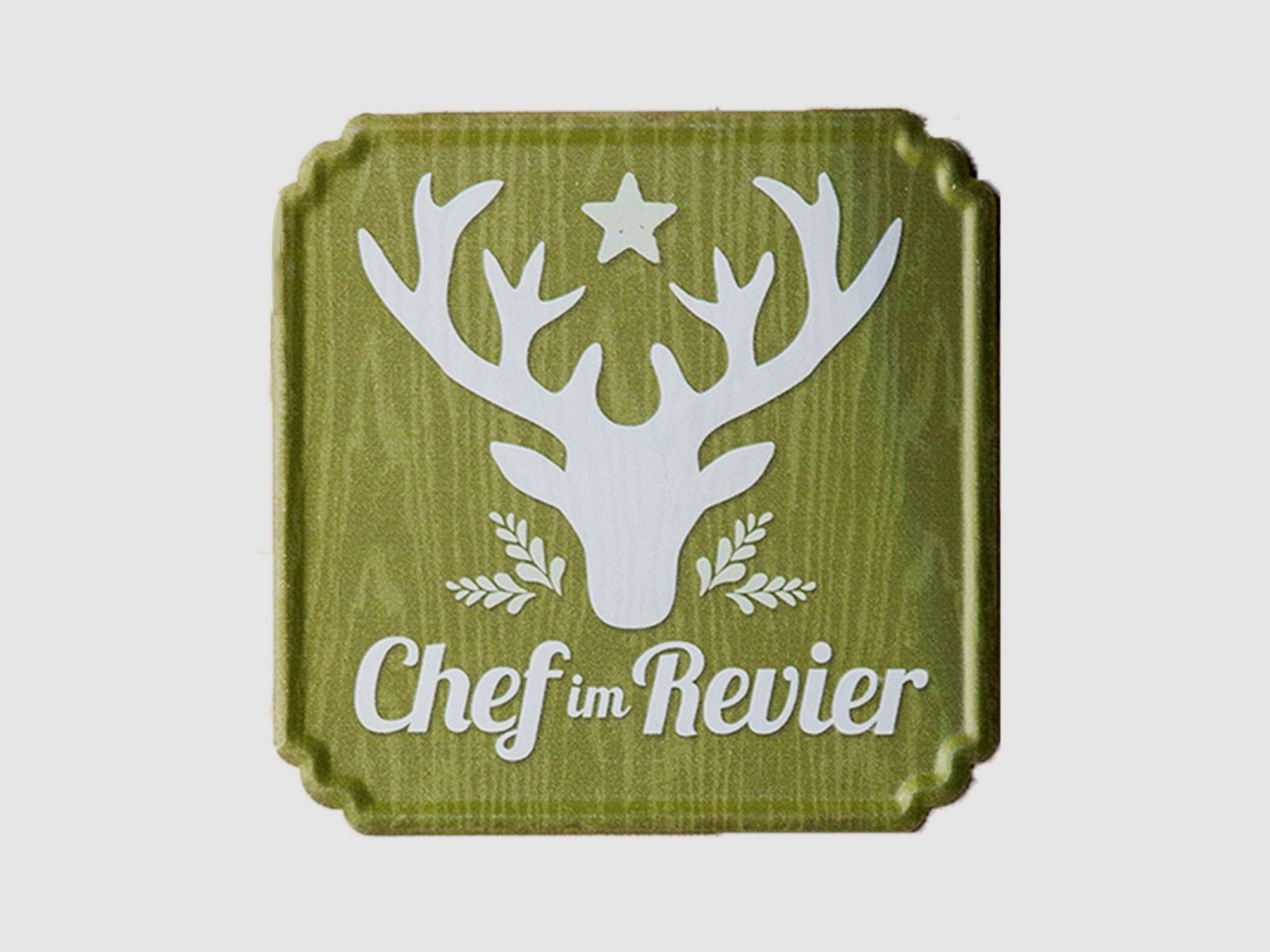 Schild ''Chef im Revier''