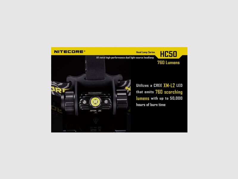 Nitecore HC50 linterna frontal 760 lúmenes, imagen 6 de 25
