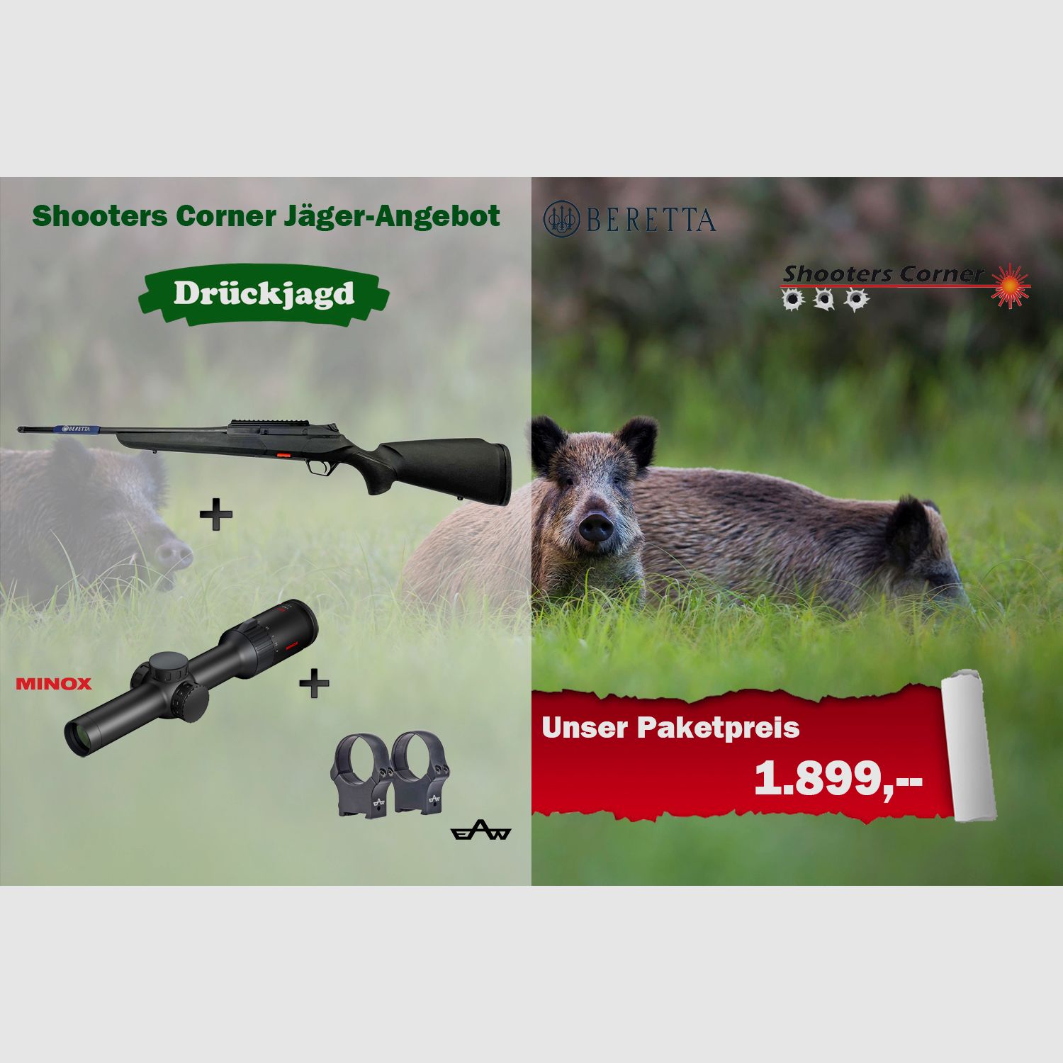 Beretta BRX1 Drückjagd-Paket Kal. .308 Win
