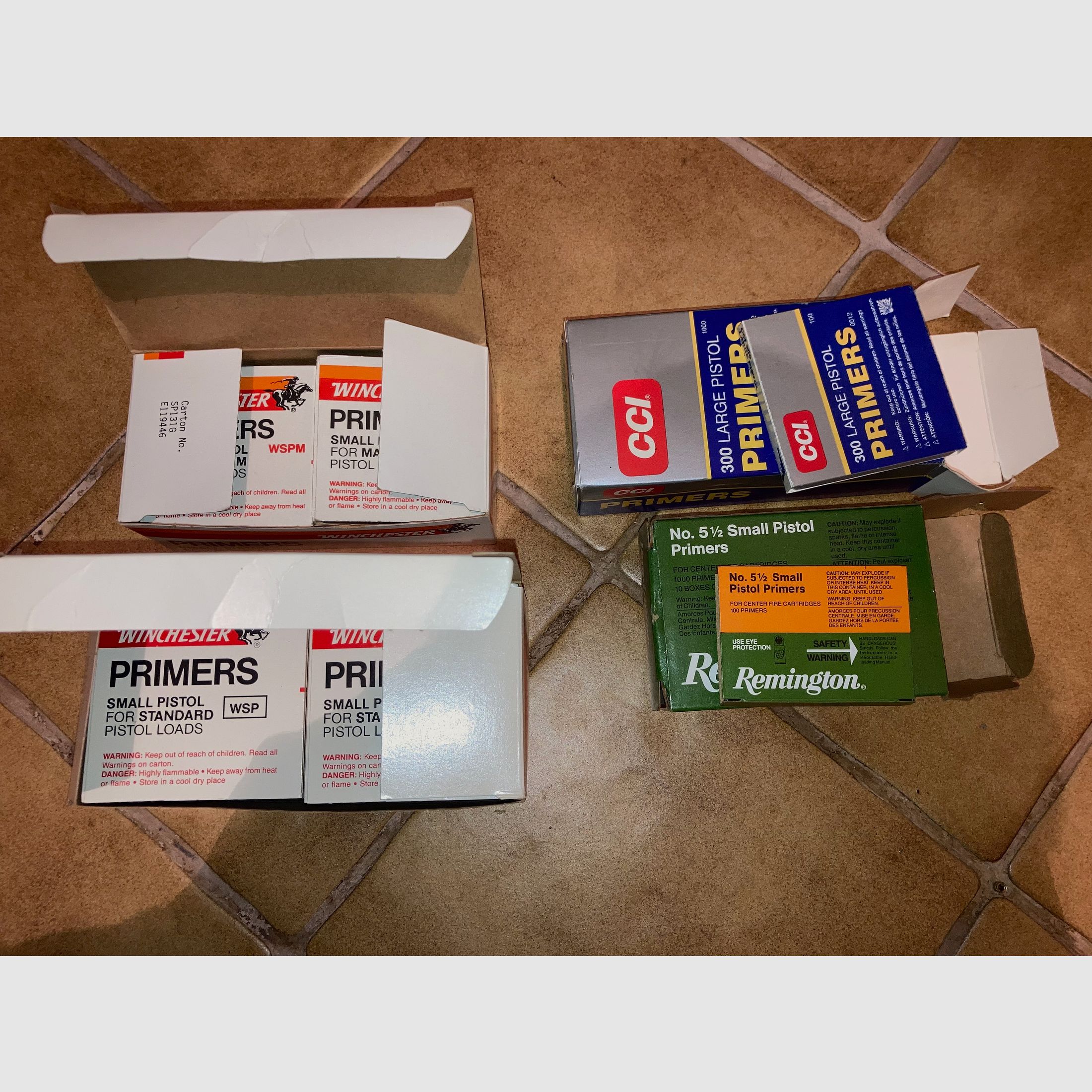 Capsulas de percusión 3500 piezas