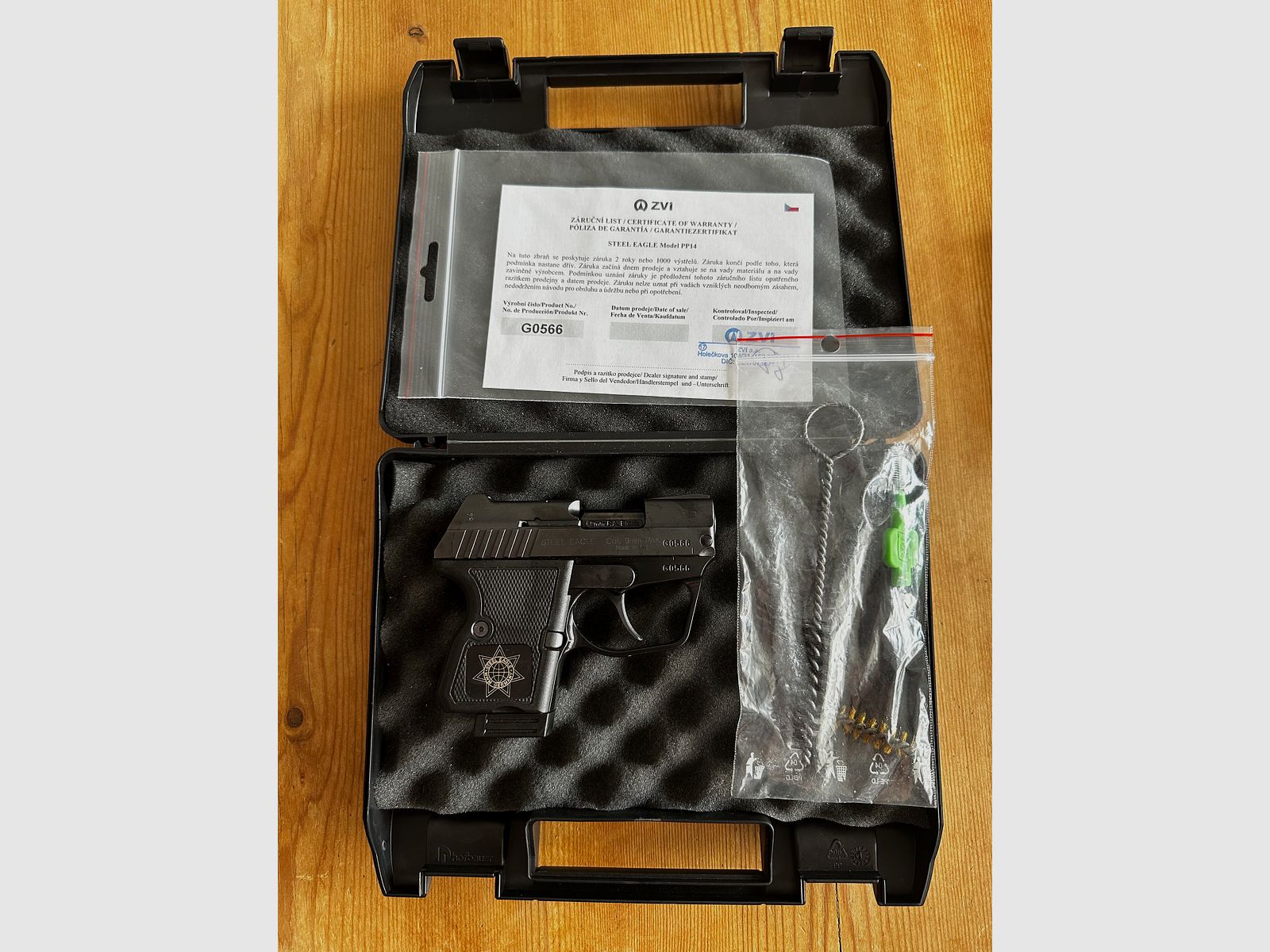 STEEL EAGLE CNC 9 mm P.A.K. – PTB 1089 – Black Grip – komplett
