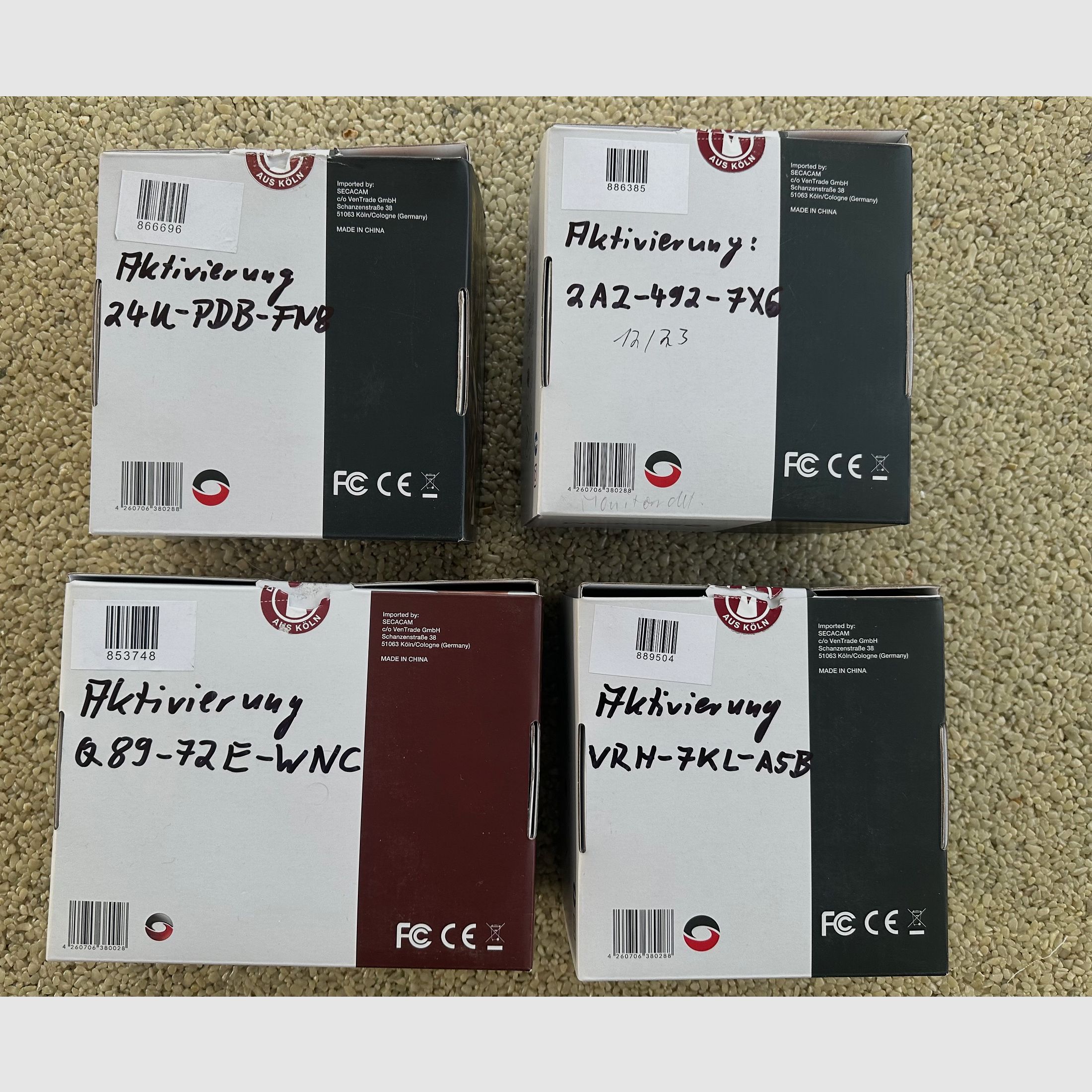 4x Secacam (jetzt Zeiss) Wildkamera Kamera mit Funk - Wildbeobachtung - Überwachungskamera 