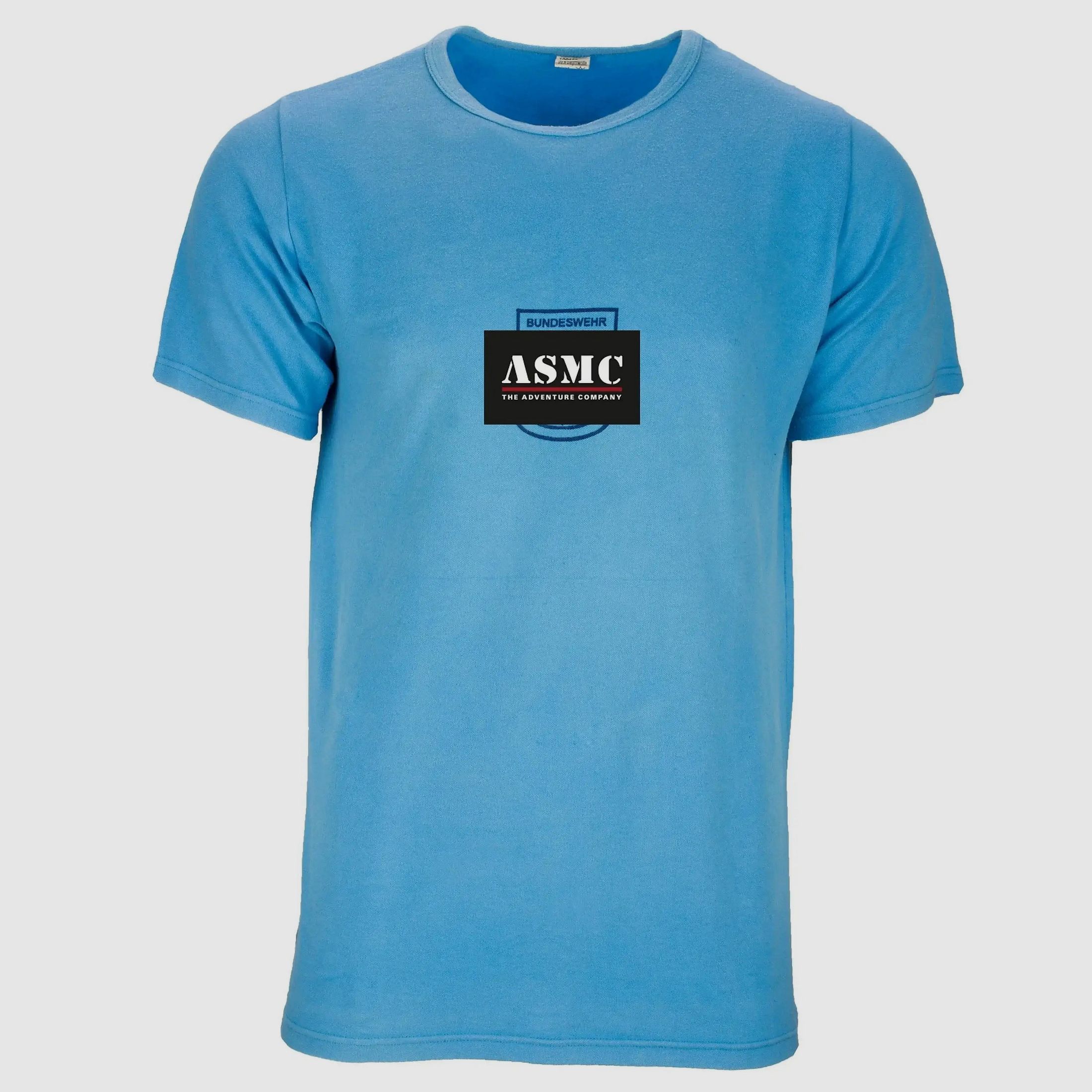 Bundeswehr Original BW Sporthemd blau gebraucht