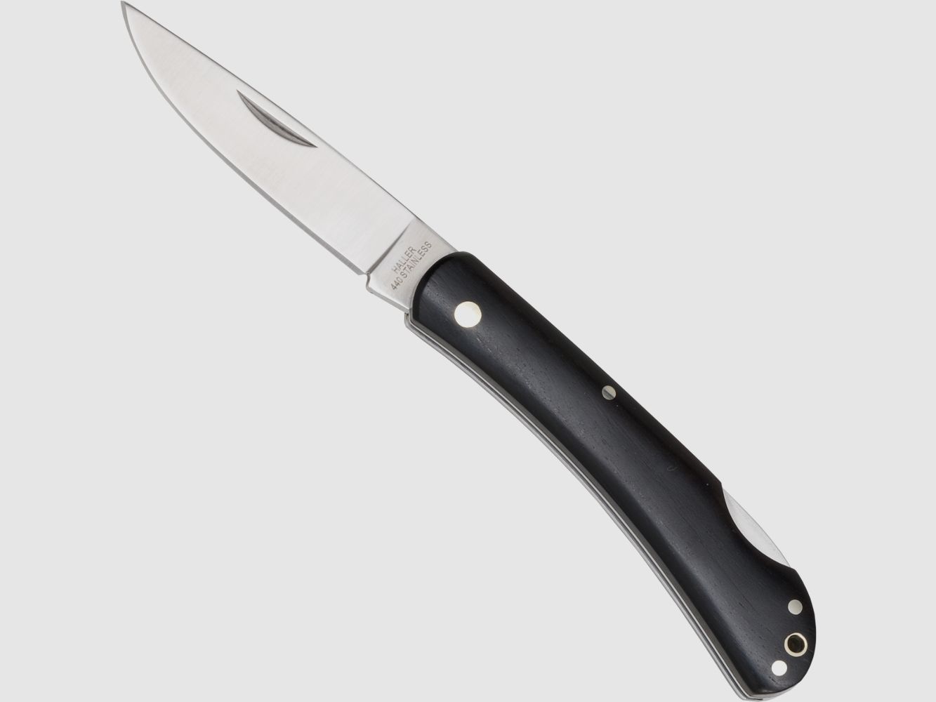 Taschenmesser Klassische Gentlemen- Folder schmal Ebenholzgriff groß §42a konform