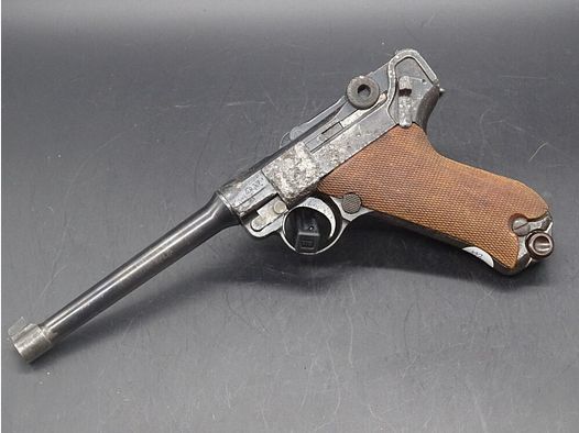 Erfurt 1913 P08 / P04 Marine / 150mm Lauflänge Kaliber 9mm Luger P08 mit 150mm Lauf / P04