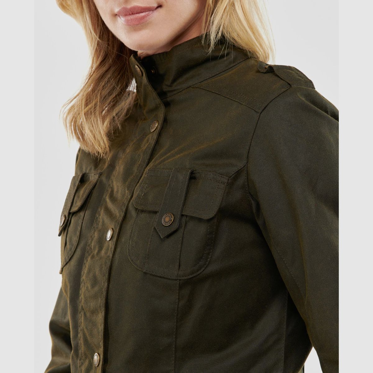 BARBOUR Wachsjacke Winter Defence Oliv