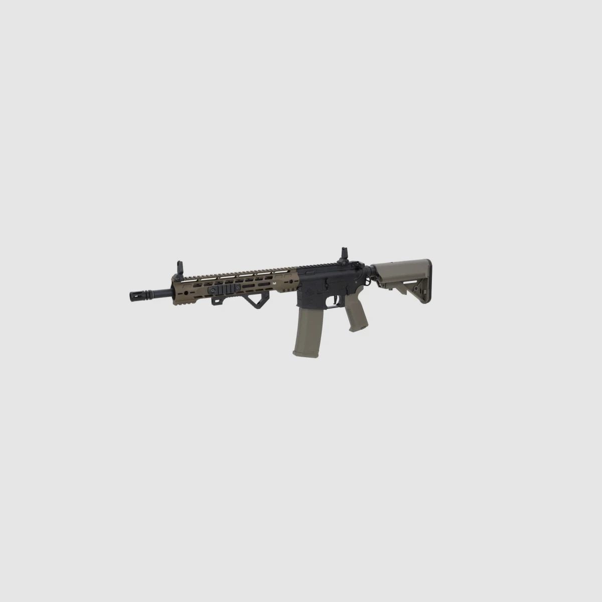 SA M4 Carbine M-LOK (RRA SA-P14 PRIME™ Aster II ETU BLDC™) Rifle Airsoft Libre a partir de 18 - Negro/Verde -F-