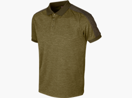 Härkila Tech Polo Dark Olive/Willow Green