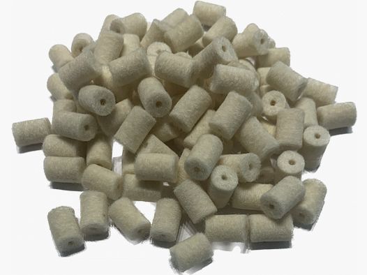  TAPONES DE LIMPIEZA / FIELTRO - .38/.357/9MM/9,3MM/.375 - 100 PIEZAS