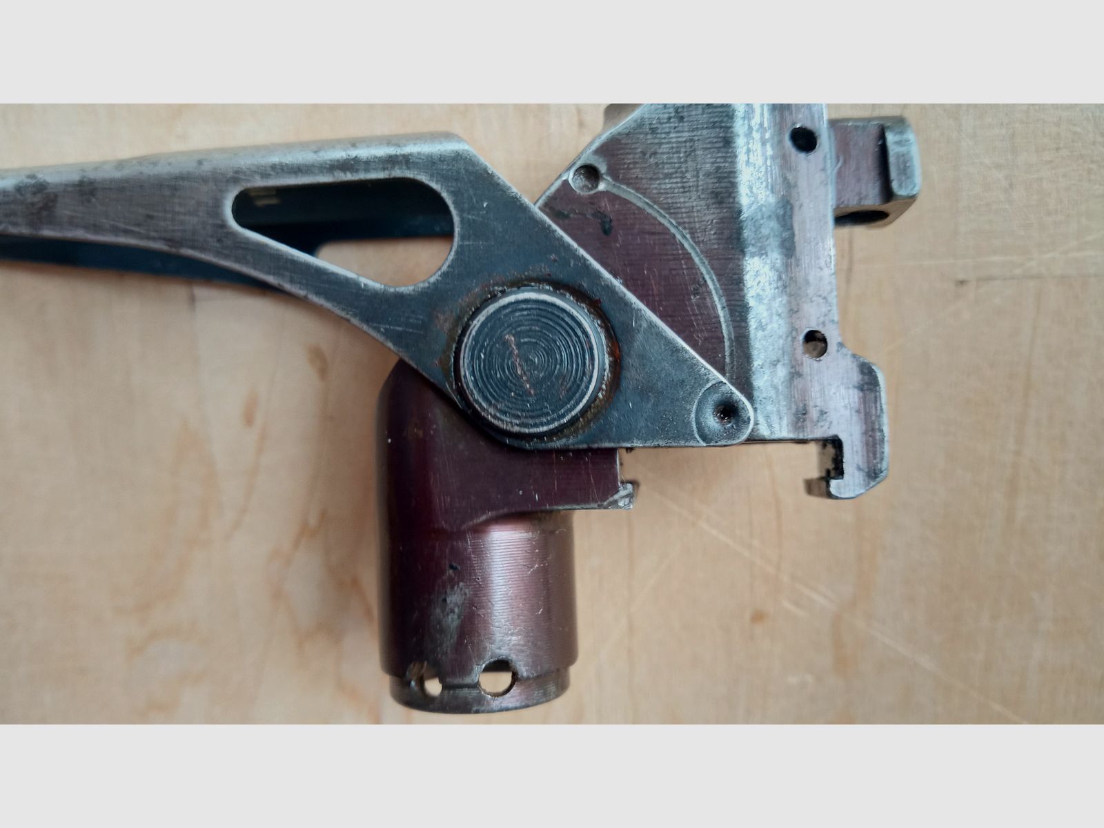 Original Zastava M70 Granatwerfer Visier / Yugo AK Gasblock / Mechanisch einwandfrei, aber Brünierung weitestgehend runter, Bild 5 von 9