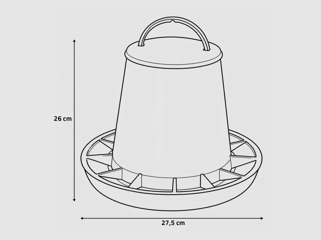 Anti-verspillingsvoeder, plastic 3 kg, afbeelding 7 van 9