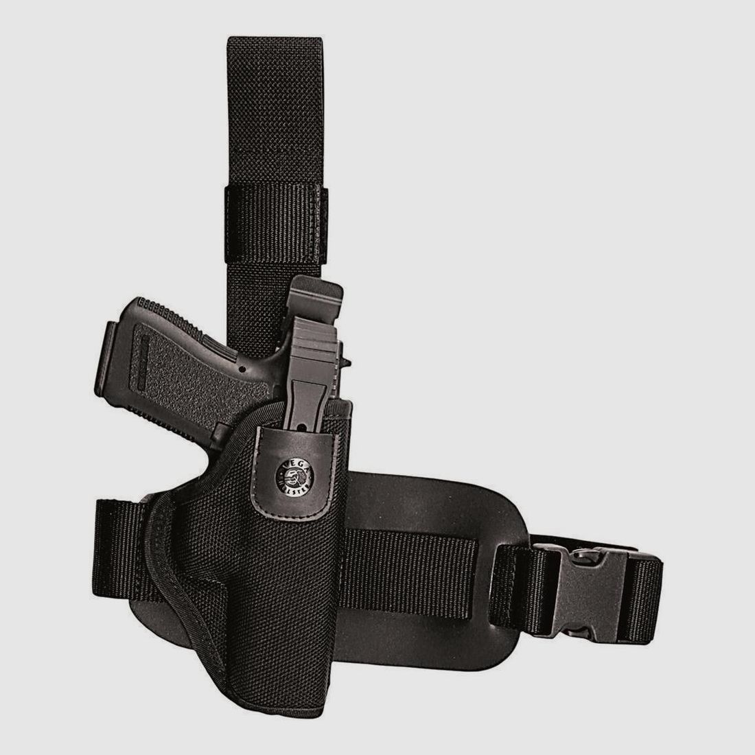 Taktisches Cordura Oberschenkelholster 4" S&W K/L Frame, Colt Phyton/Trooper/King Cobra, Manurhin MR73, Ruger GP100, Taurus 431/441/65/66/669/82 Rechtshänder