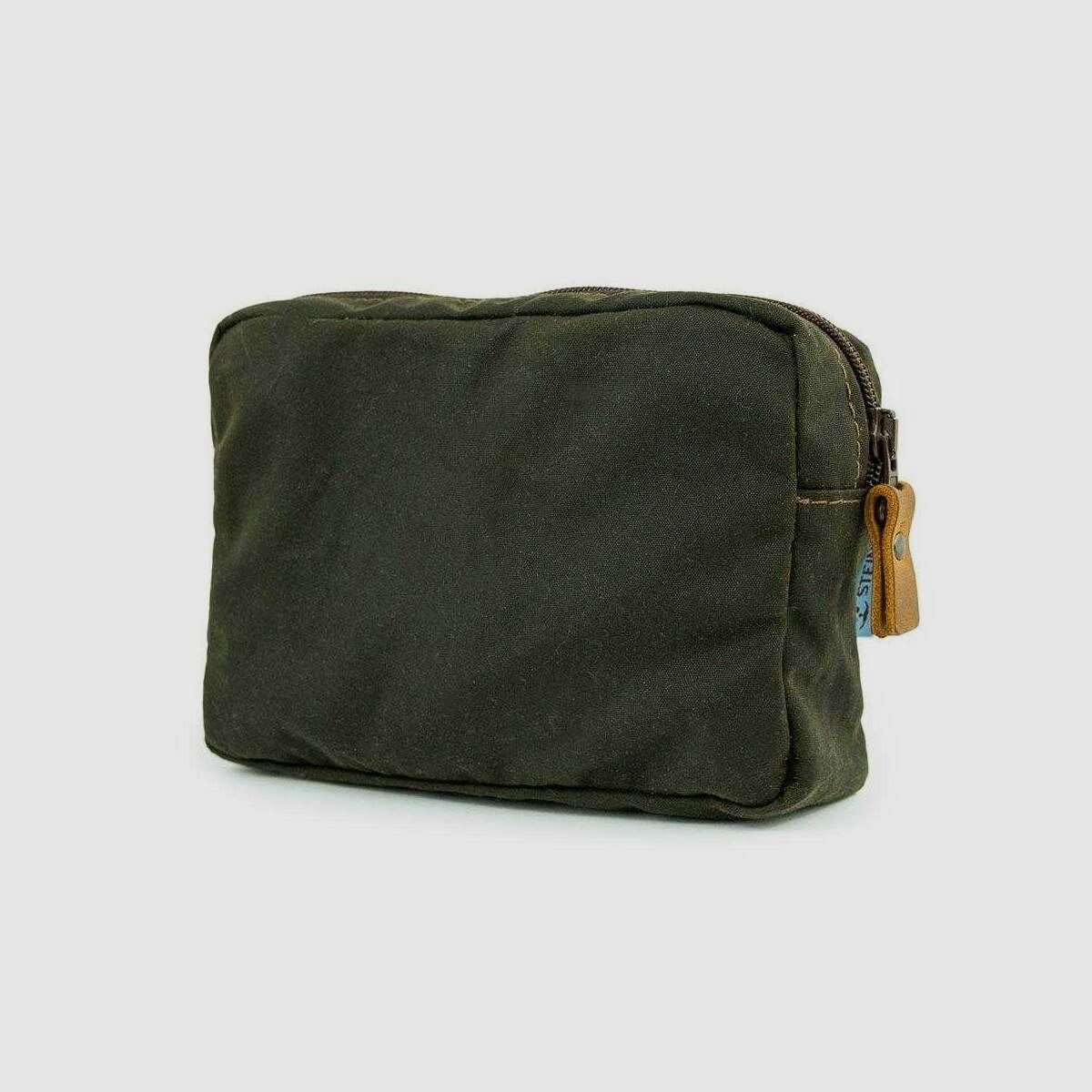STEINKAUZ Waxcotton RV borsa a cintura, grande, oliva, immagine 1 di 4