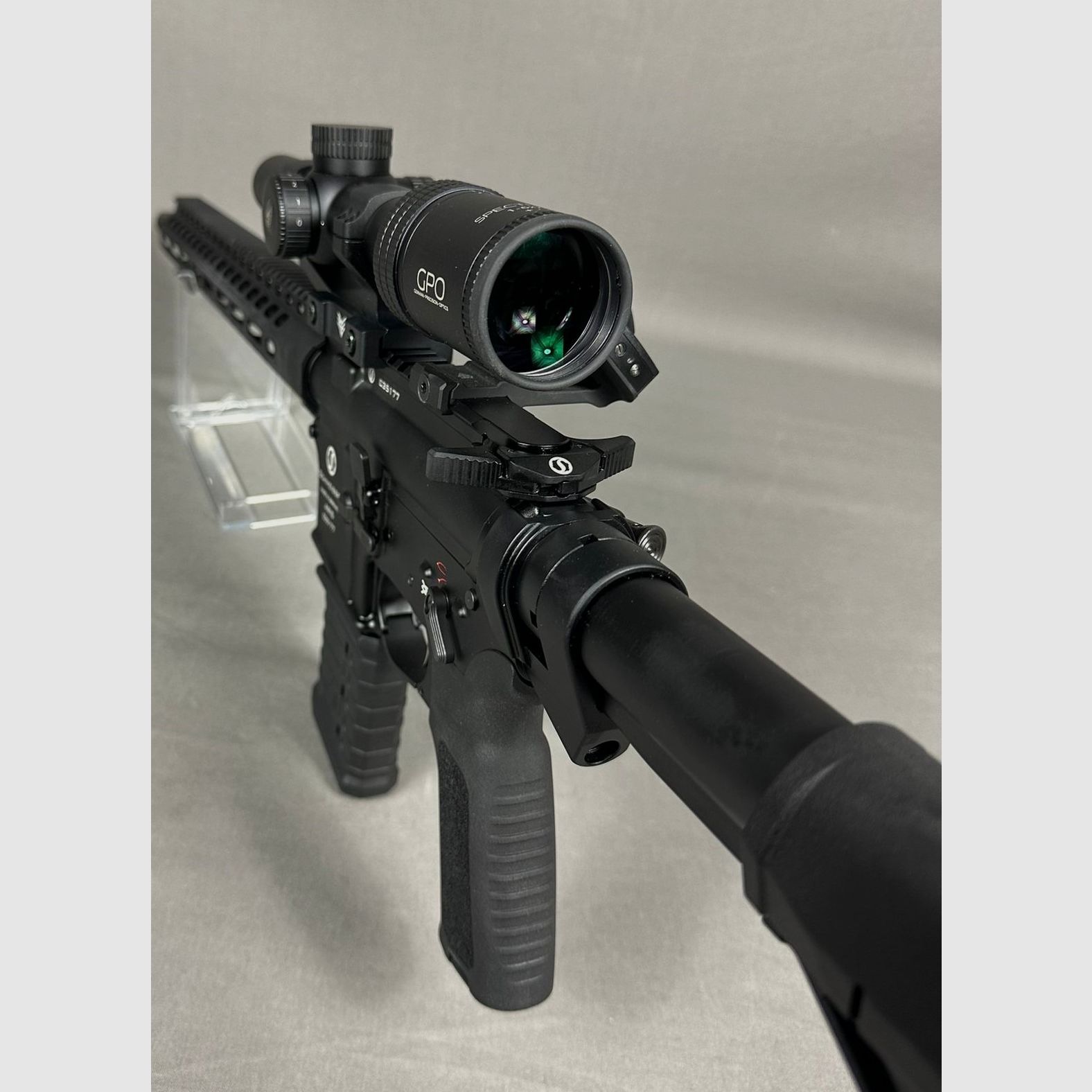 Schmeisser AR 15 Dynamic L &  GPO Spectra 6 1-6x24 G4i + Vixen Red Dot