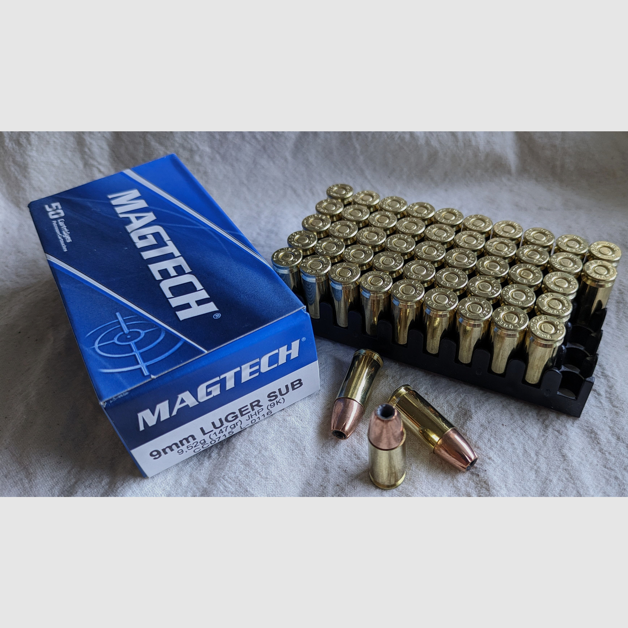 Magtech 9mm Luger JHP Sub 147gr  °°°°°°°°°°°°°°°°°