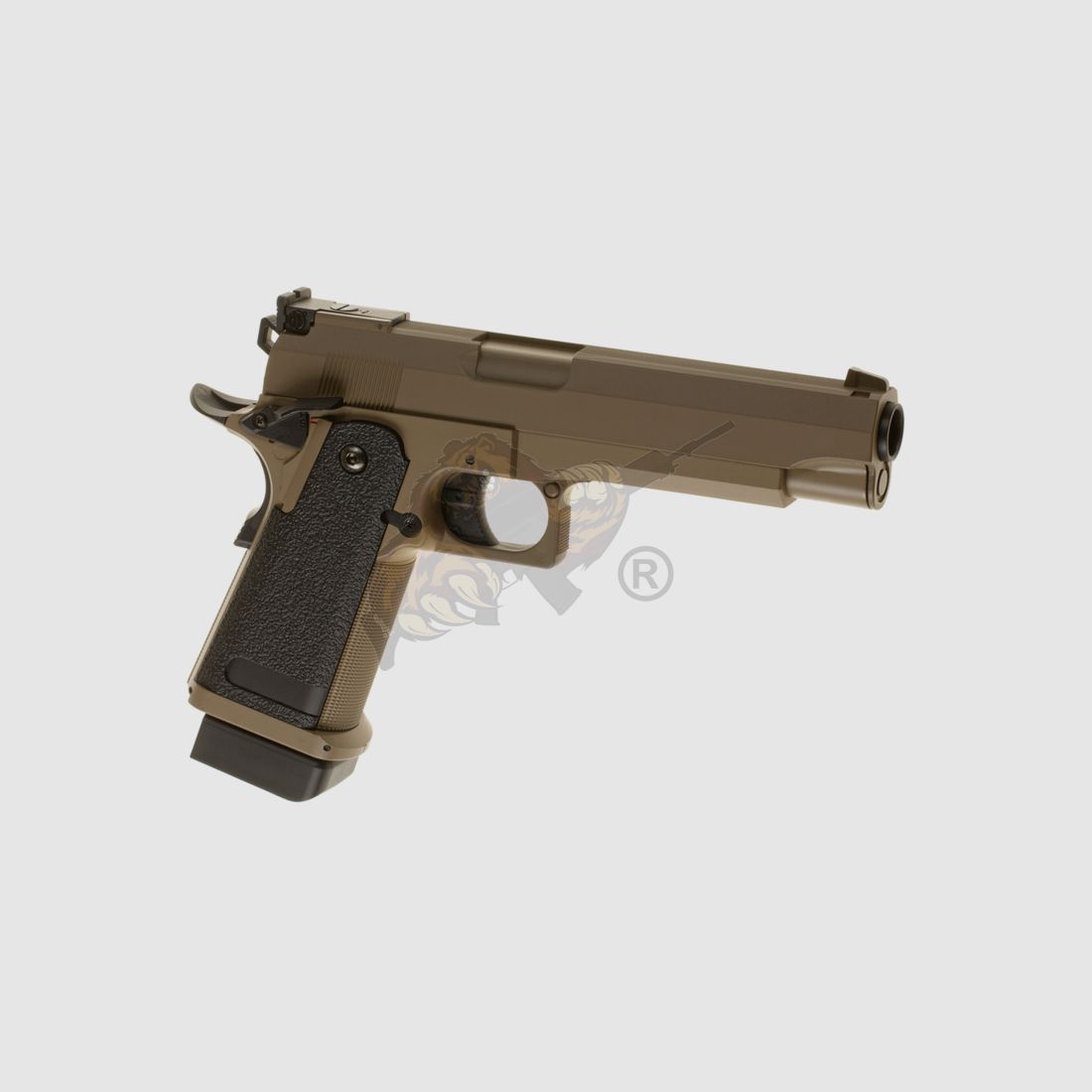 Cyma Hi-Capa CM.128 Metalslide Airsoft Tan - max 0,5 Joule
