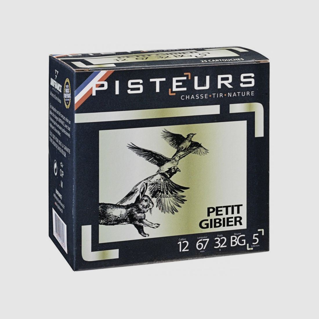250 Patronen Kleintier 12/67 bg 32g Nr. 5 Packung 25