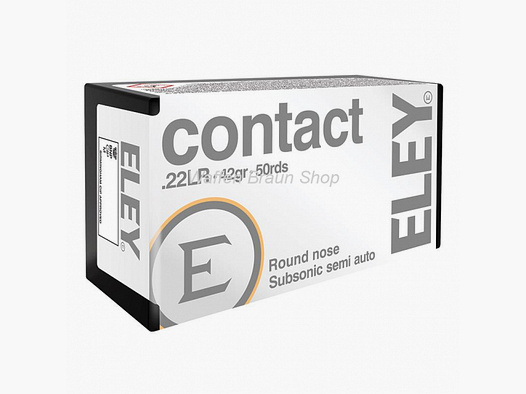 ELEY Contact .22lr RN 42 grain 50 Stück